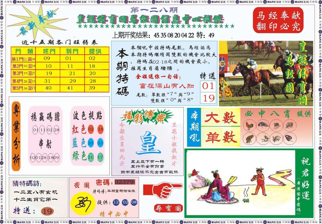 128期体育网马经图[图]