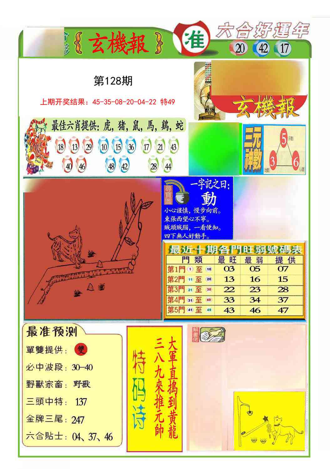 128期九龍玄机报(推荐)[图]