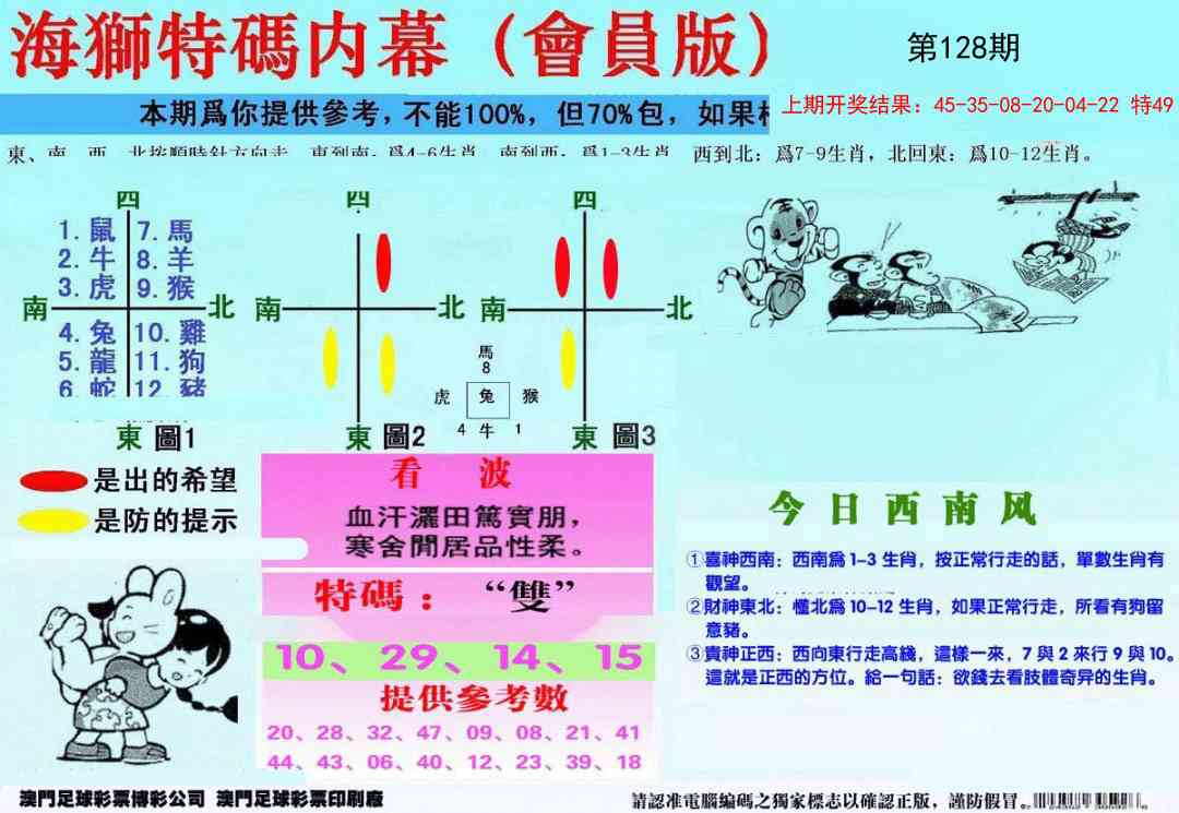 128期另版海狮特码内幕报[图]