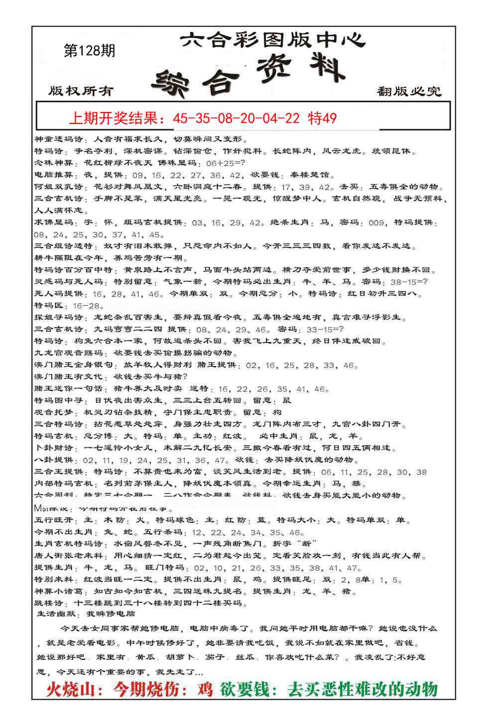 128期内部综合资料[图]