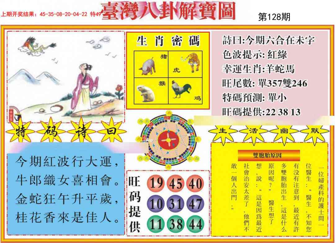 128期台湾八卦解宝图[图]