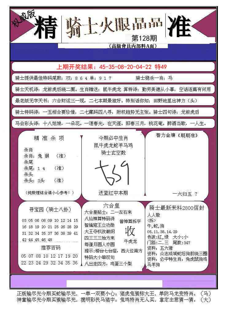 128期骑士火眼晶晶B[图]