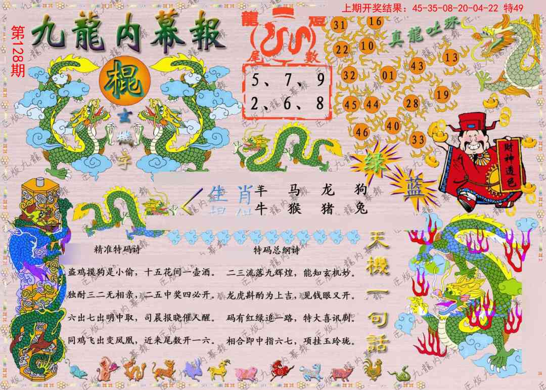 128期正版九龙内幕报[图]
