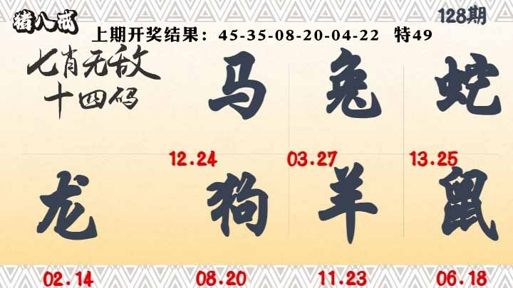 128期七肖无敌14码[图]