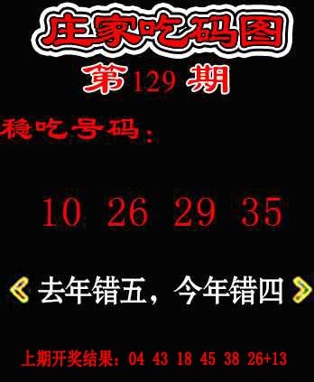 129期庄家吃码图[图]