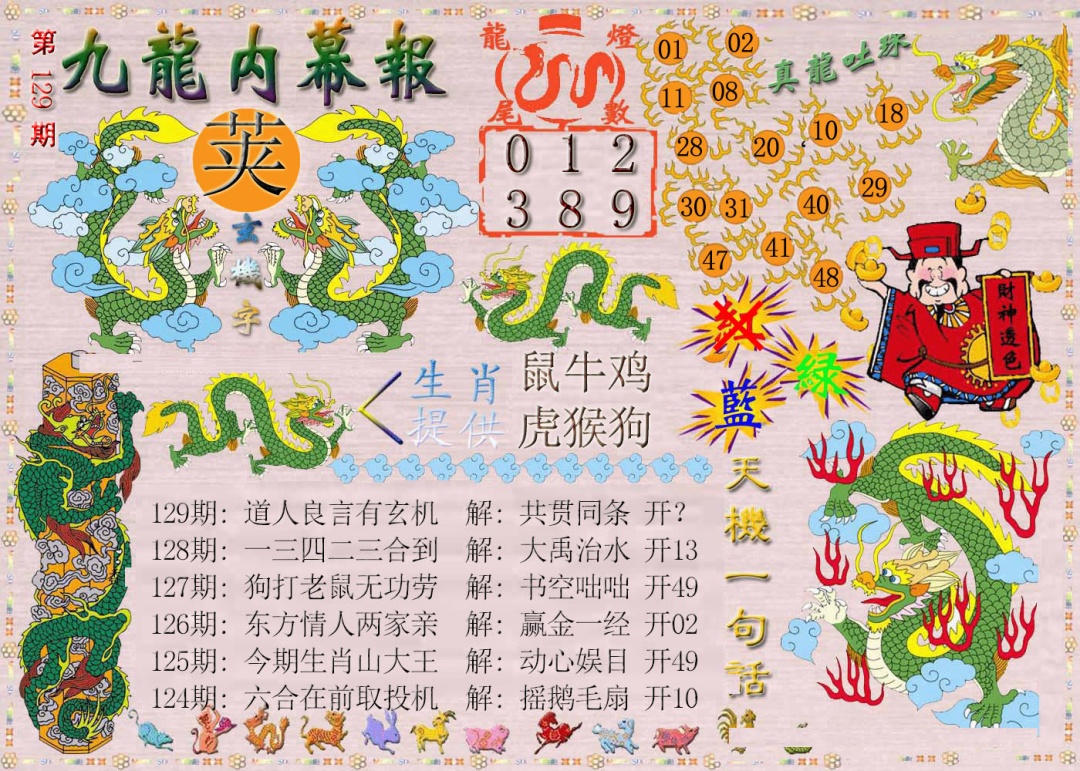 129期九龙内幕报[图]