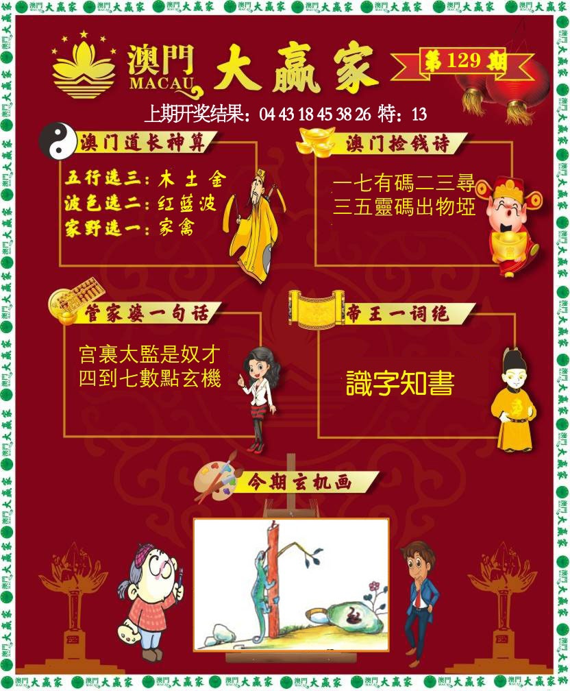 129期大赢家[图]
