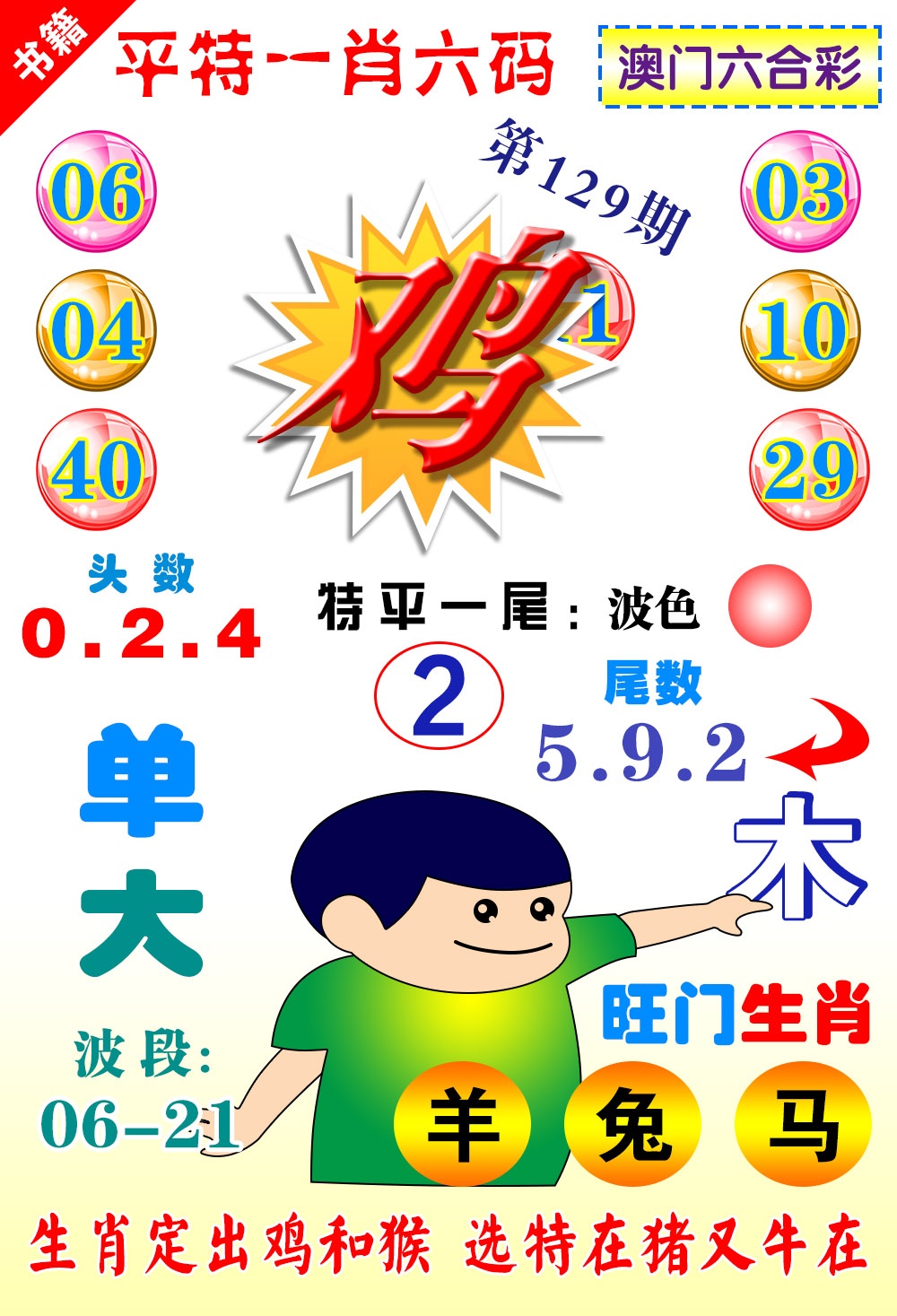 129期澳门一肖六码[图]