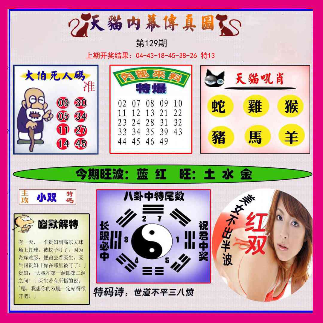 129期内幕传真图[图]