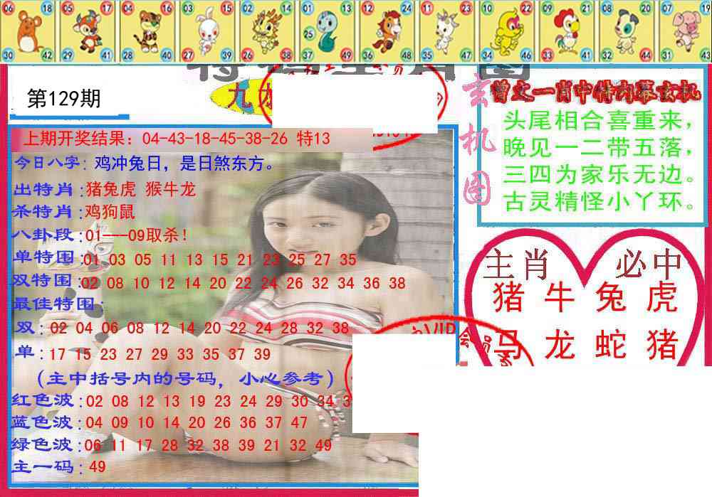 129期特码生肖图[图]