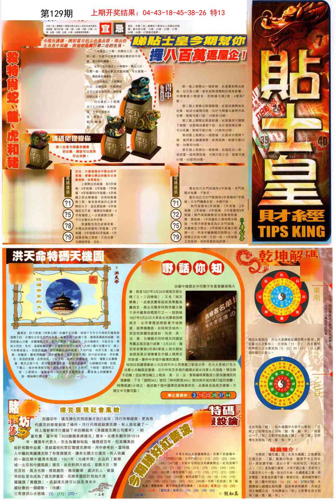 129期贴士皇A加大版[图]