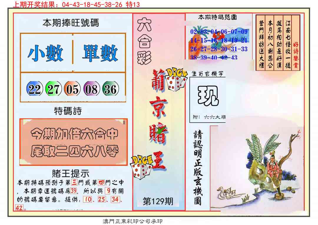 129期葡京赌王彩[图]