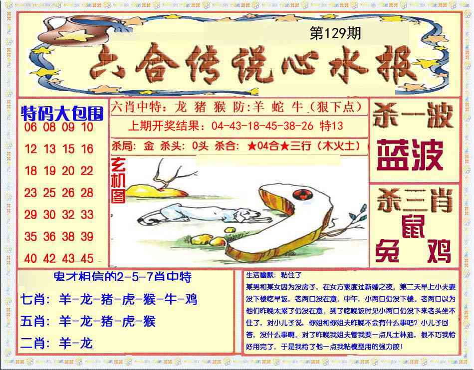 129期六合传说(心水版)[图]