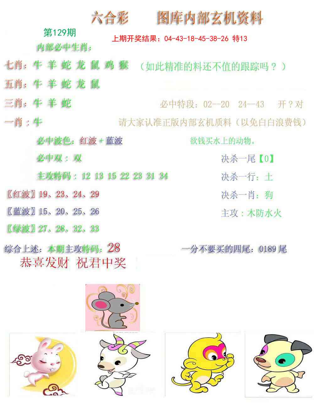 129期内部玄机资料[图]