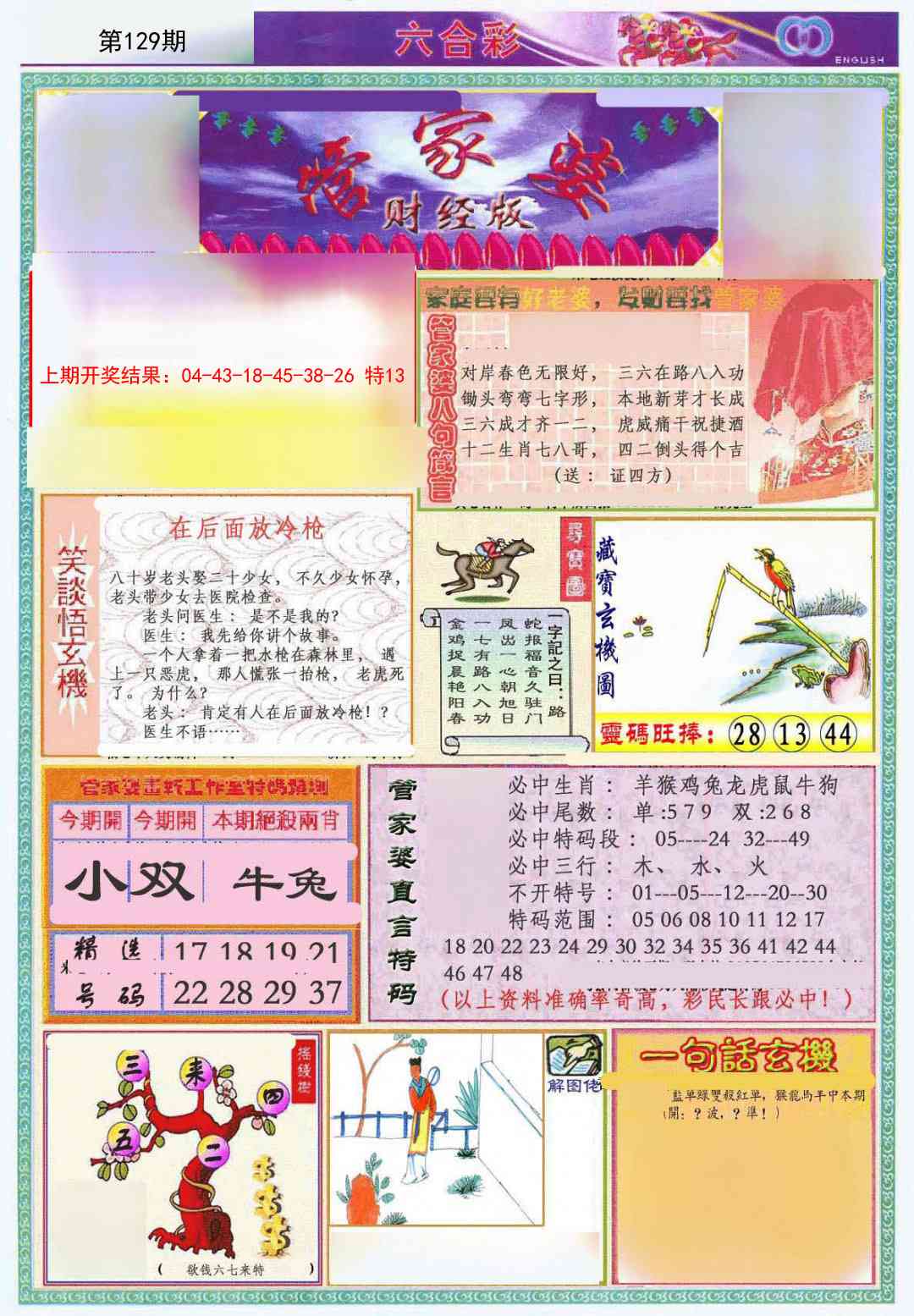 129期管家婆财经版[图]