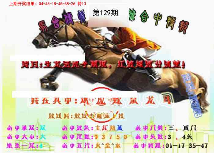 129期马会传真-综合报[图]