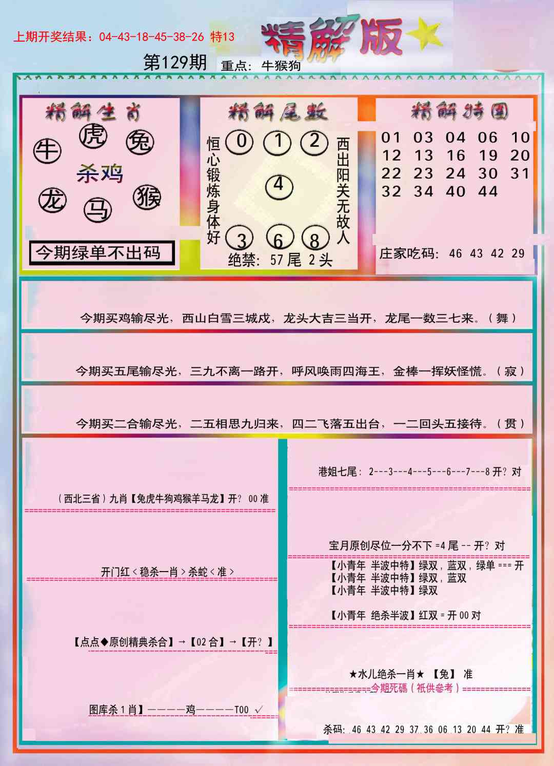 129期精解版[图]