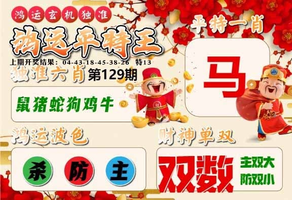 129期鸿运平特王[图]