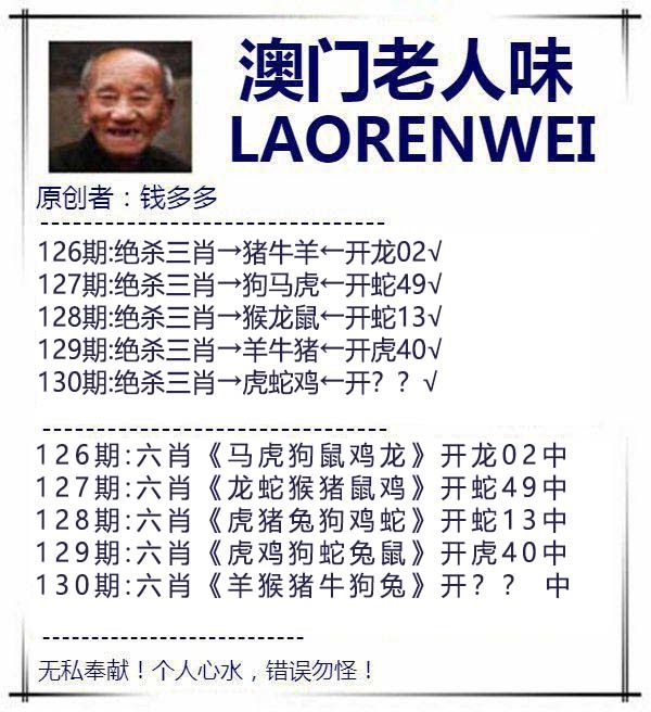 130期澳门老人味[图]