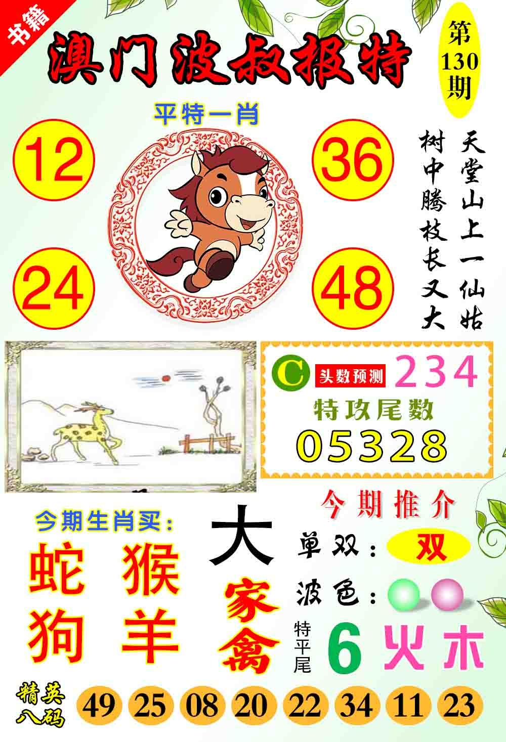 130期澳门波叔报特[图]