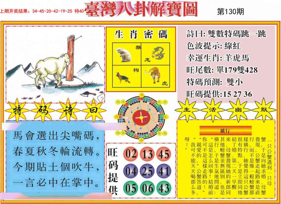 130期台湾八卦解宝图[图]