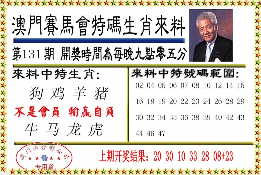 131期特码生肖来料[图]