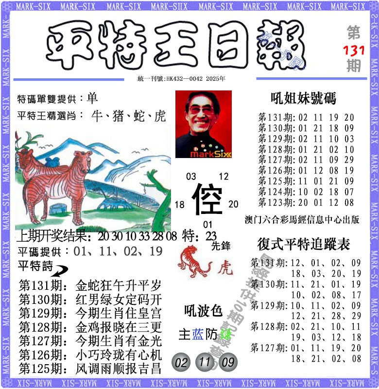 131期平特王日报[图]