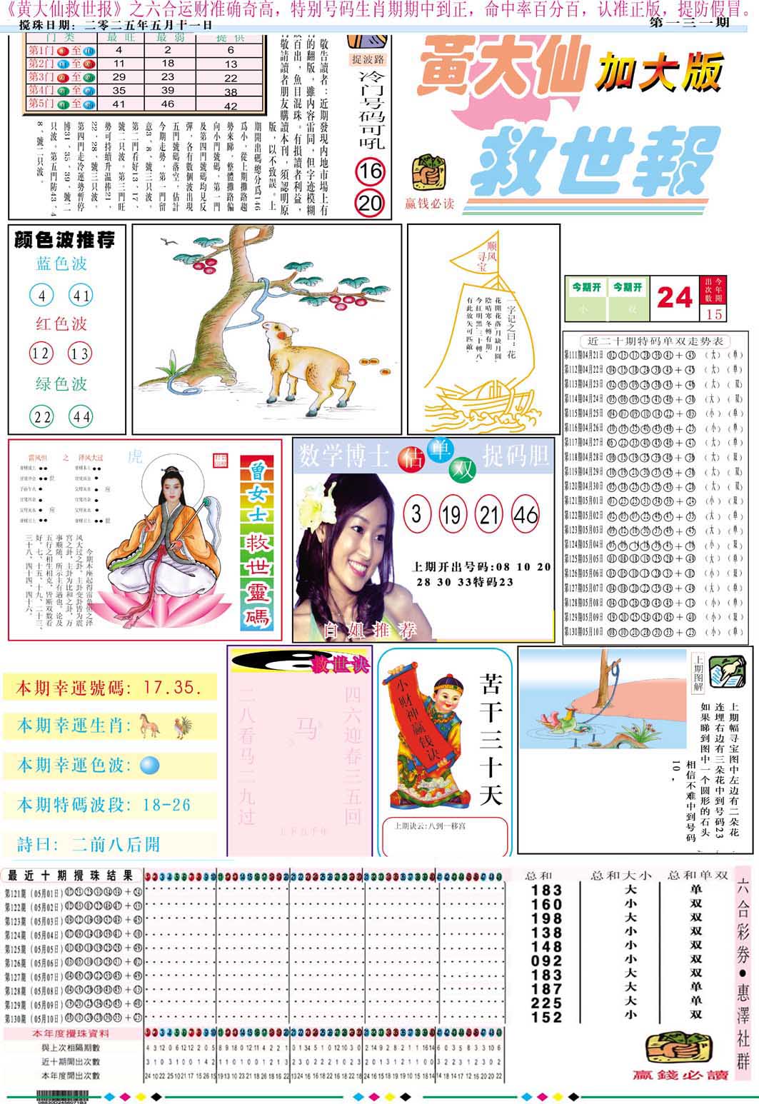 131期黄大仙救世A加大版[图]