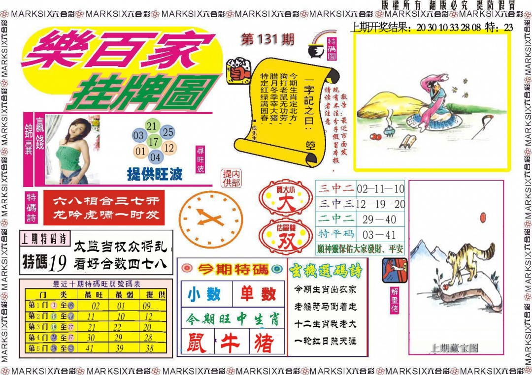 131期乐百家挂牌图[图]