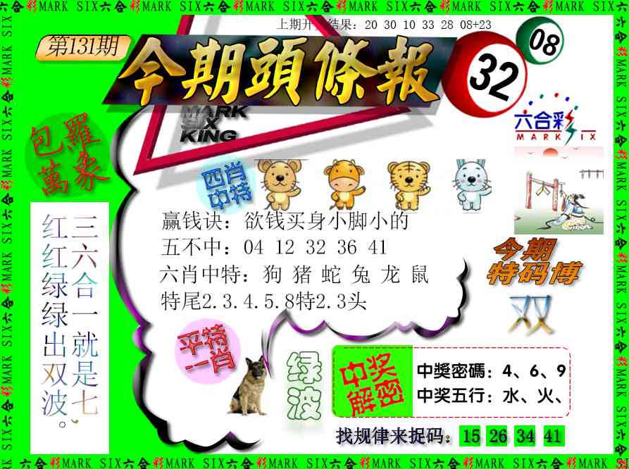 131期今期头条报[图]