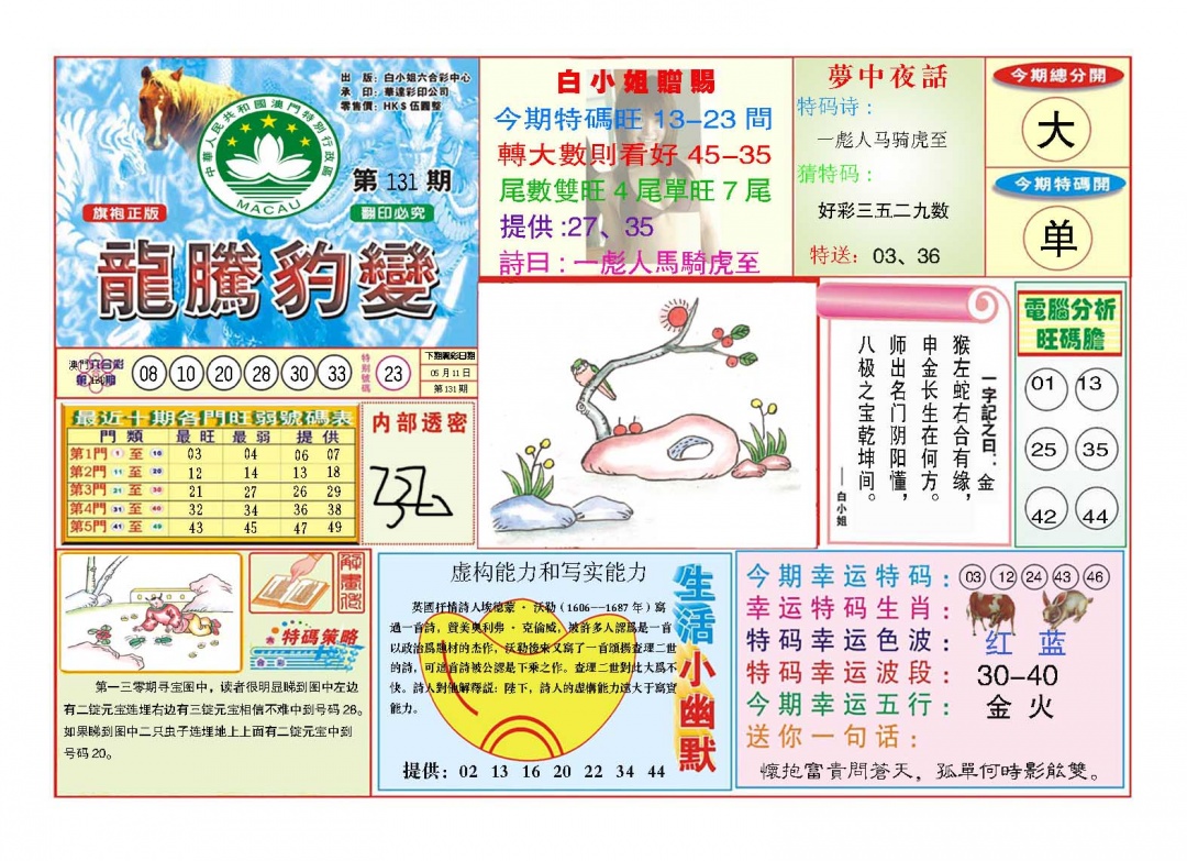 131期龙腾豹变[图]