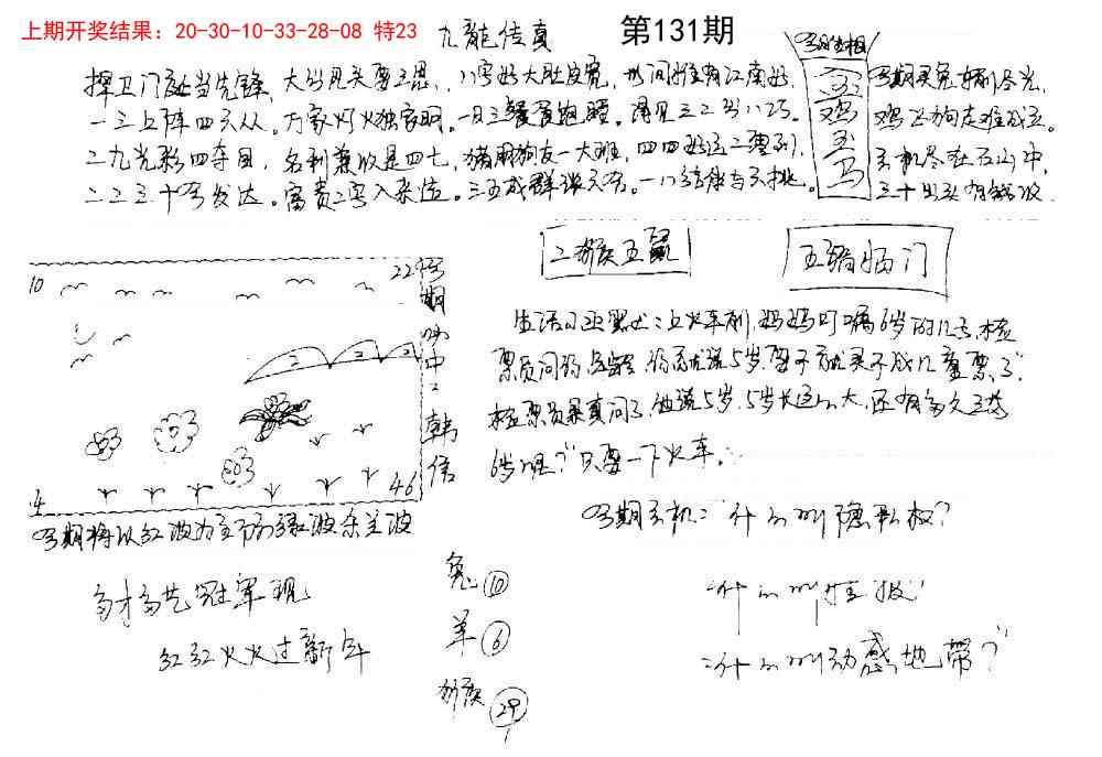 131期手写九龙内幕[图]