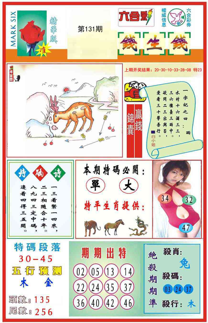 131期九龍钱生钱(推荐)[图]