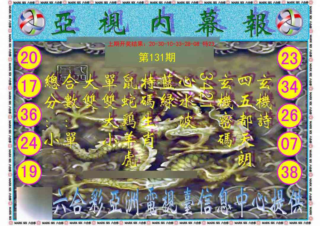 131期亚视内幕报[图]