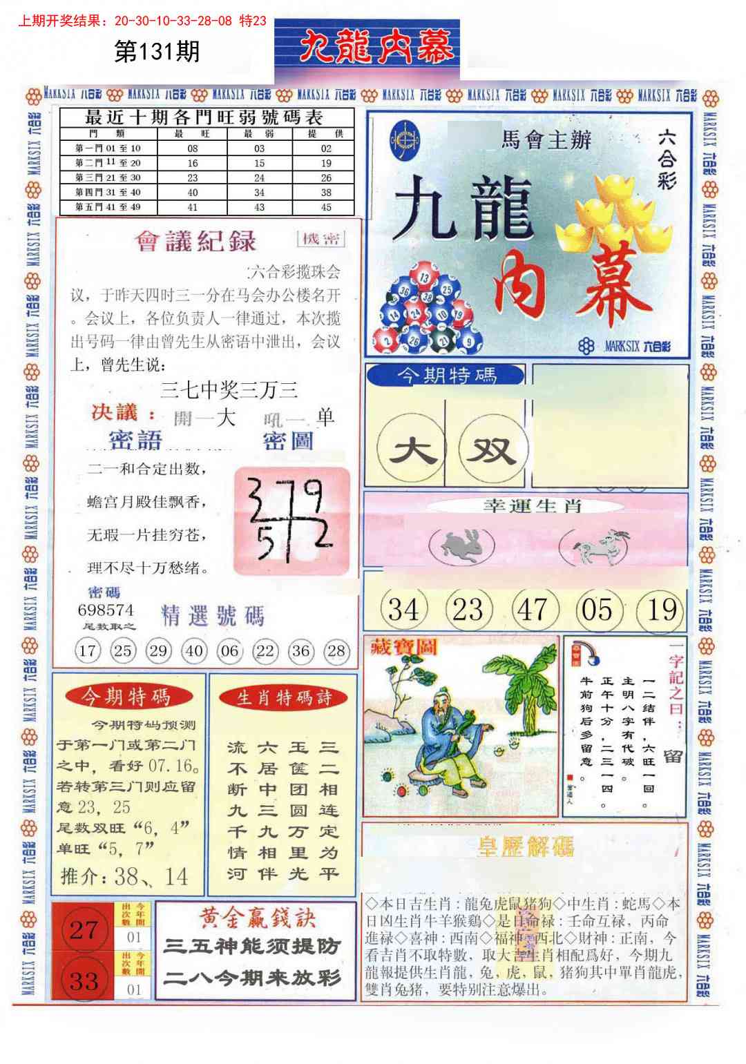 131期(新版)九龙内幕A[图]