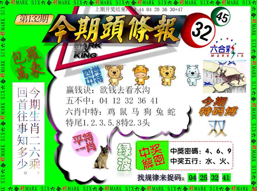 132期今期头条报[图]