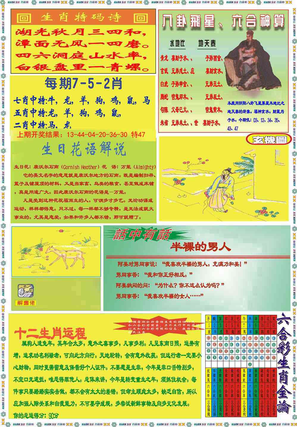 132期九龍马经B(推荐)[图]