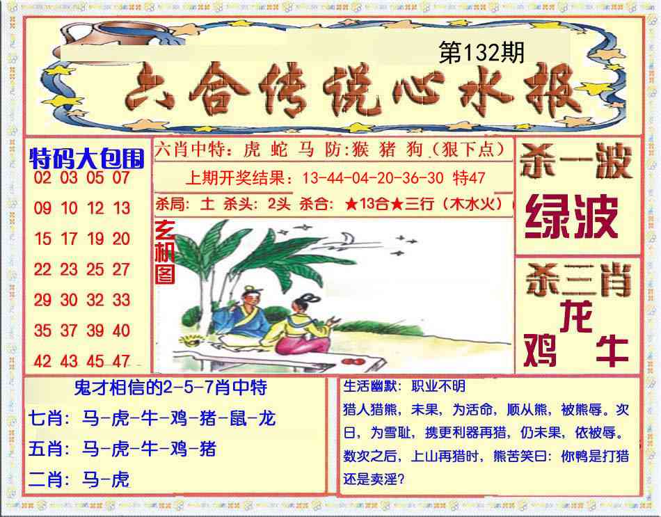 132期六合传说(心水版)[图]