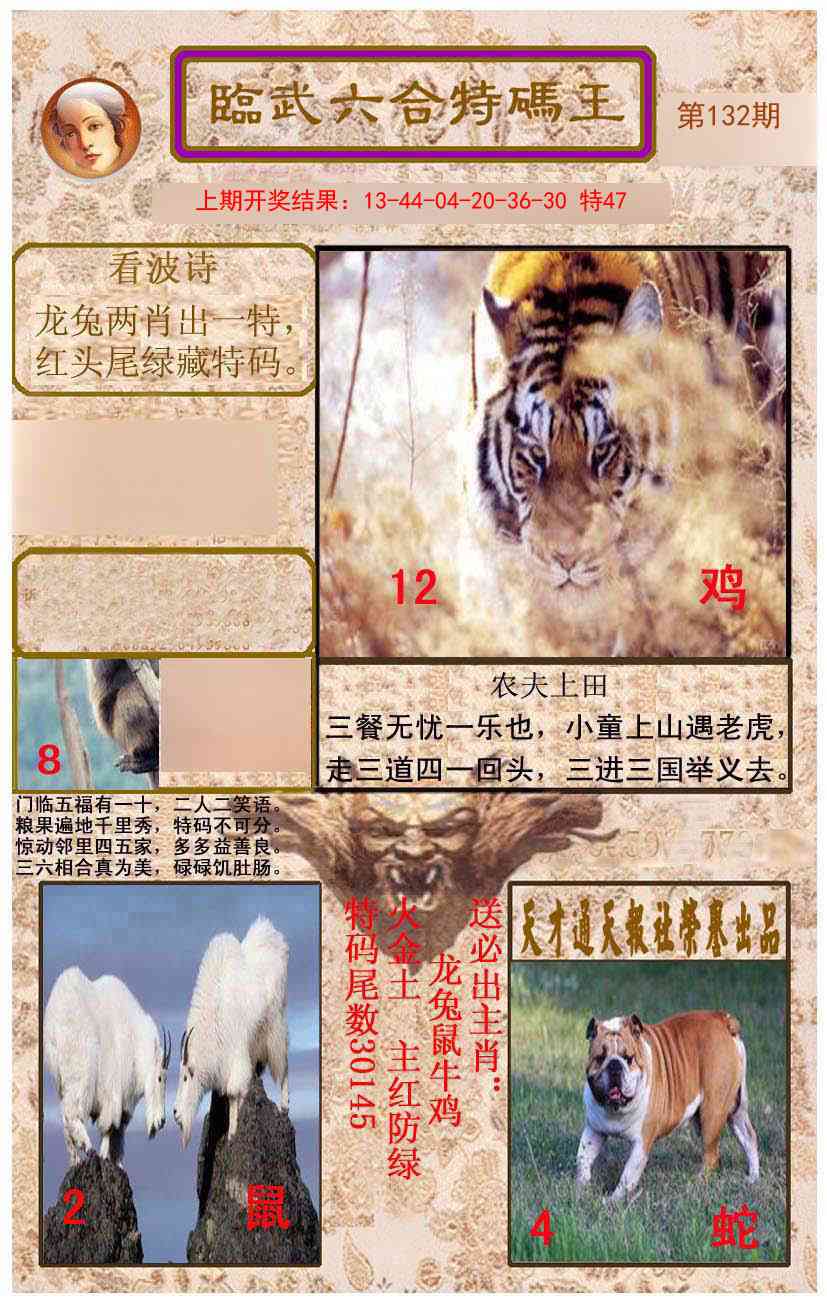 132期临武六合特码王[图]