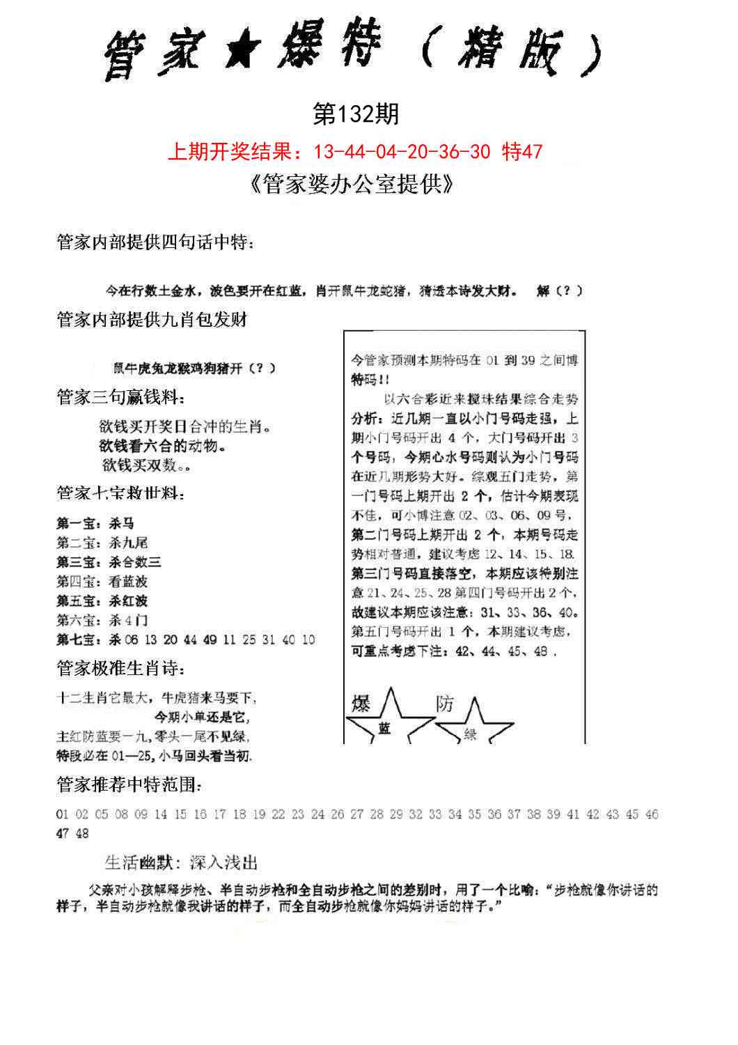 132期管家爆特精版[图]