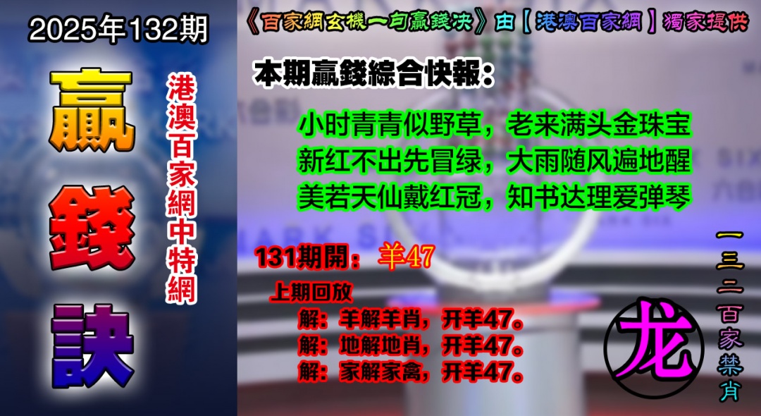 132期百家赢钱决[图]