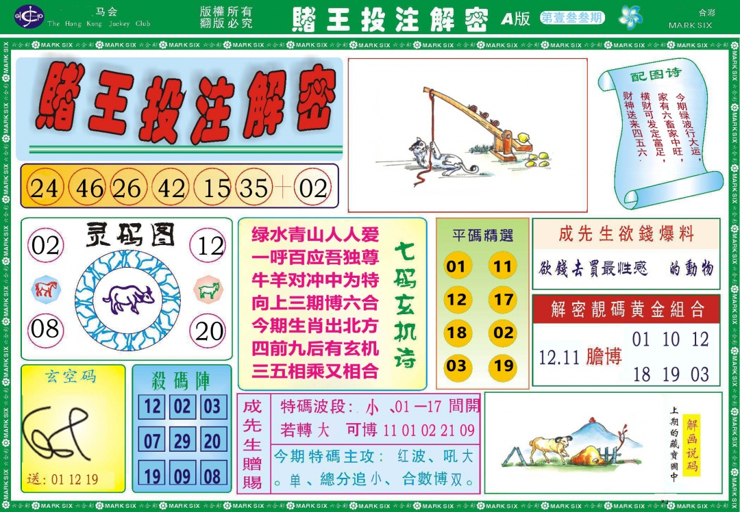 133期赌王投注解密[图]