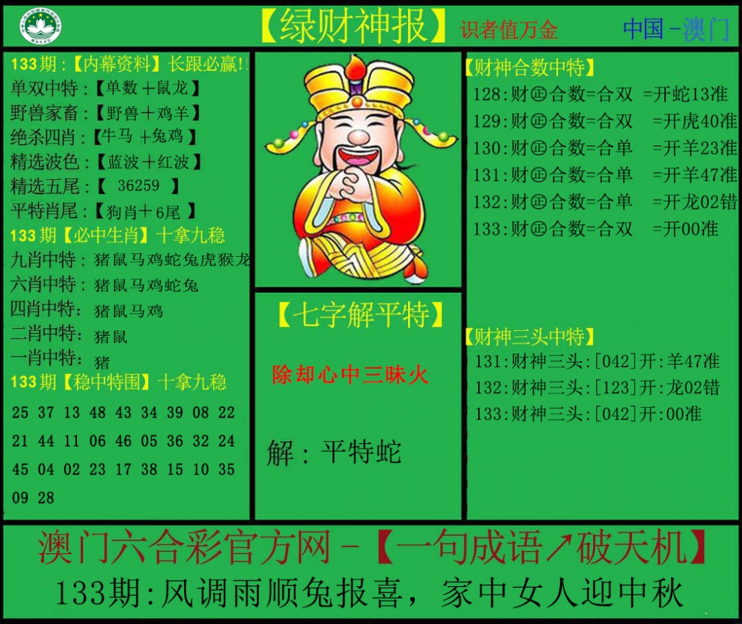 133期绿财神[图]