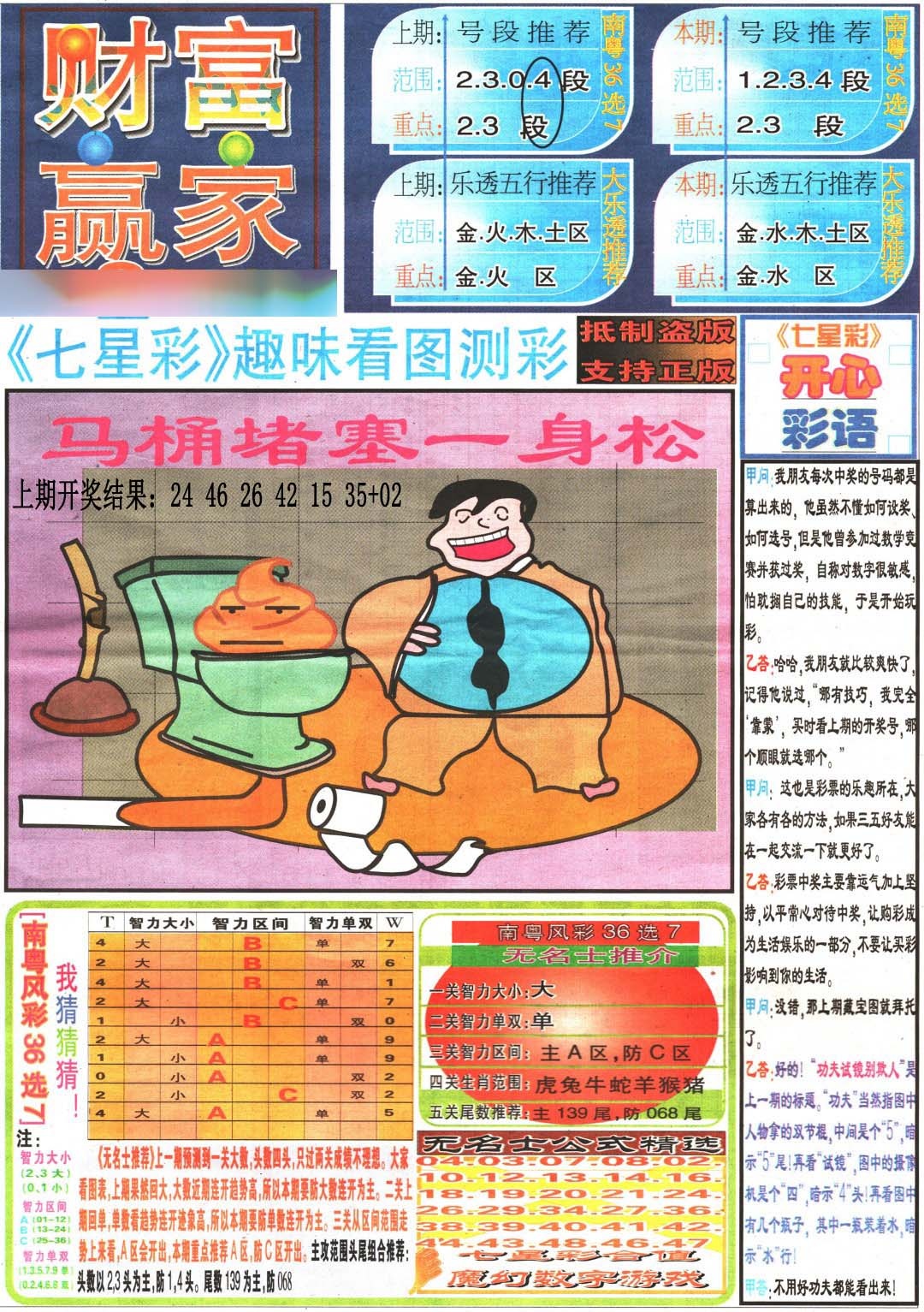 133期财富赢家（七星彩）[图]