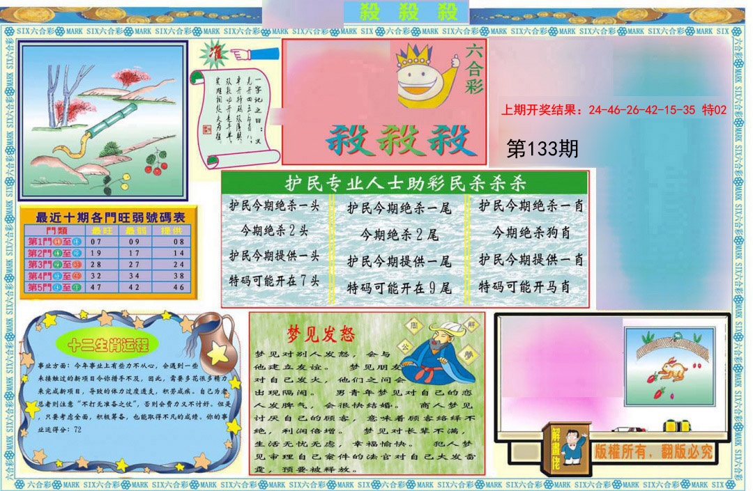 133期九龍杀杀杀A(推荐)[图]