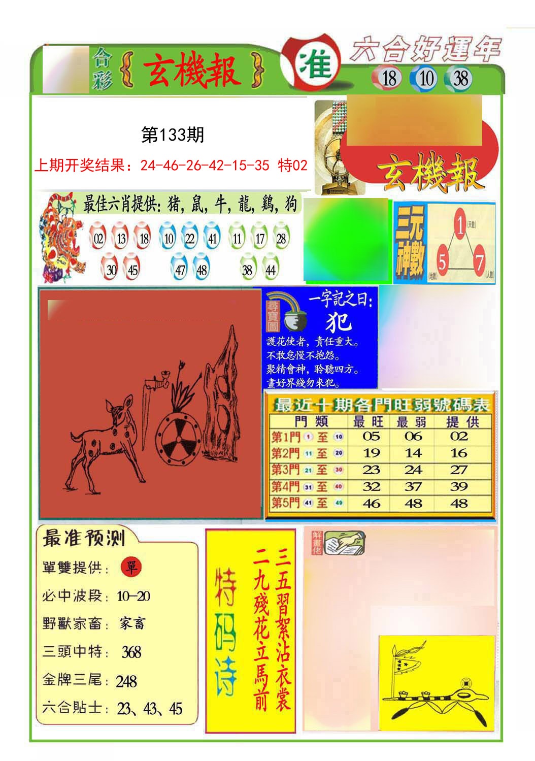 133期九龍玄机报(推荐)[图]