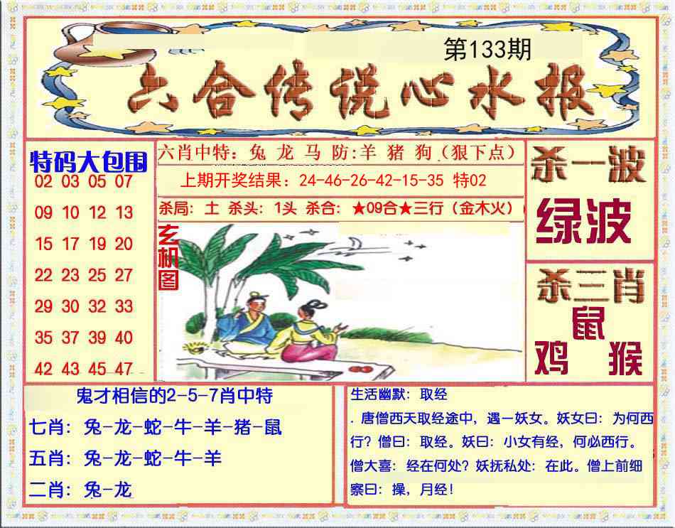 133期六合传说(心水版)[图]