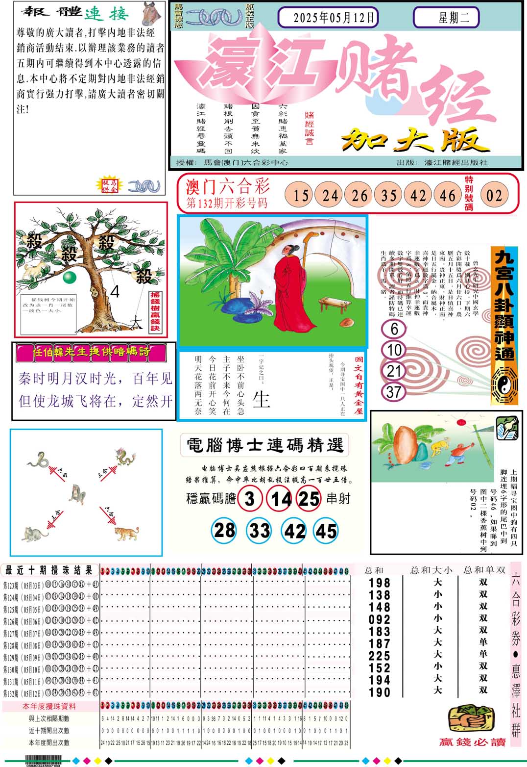 133期濠江赌经A加大版[图]