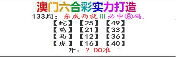 133期东成西就[图]