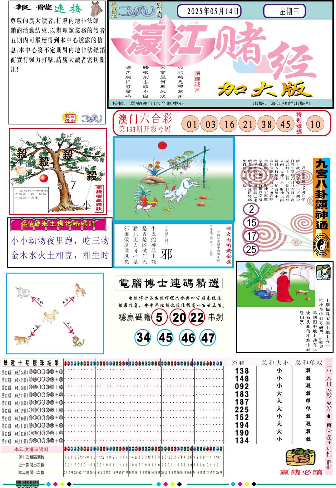 134期濠江赌经A加大版[图]